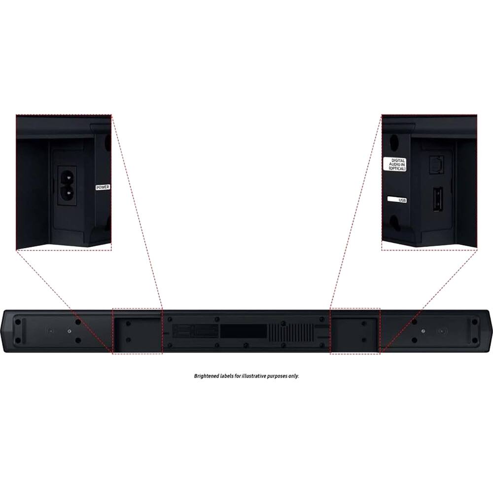 DIGITAL AUDIO IN OPTICAL  
POWER  
Brightened labels for illustrative purposes only