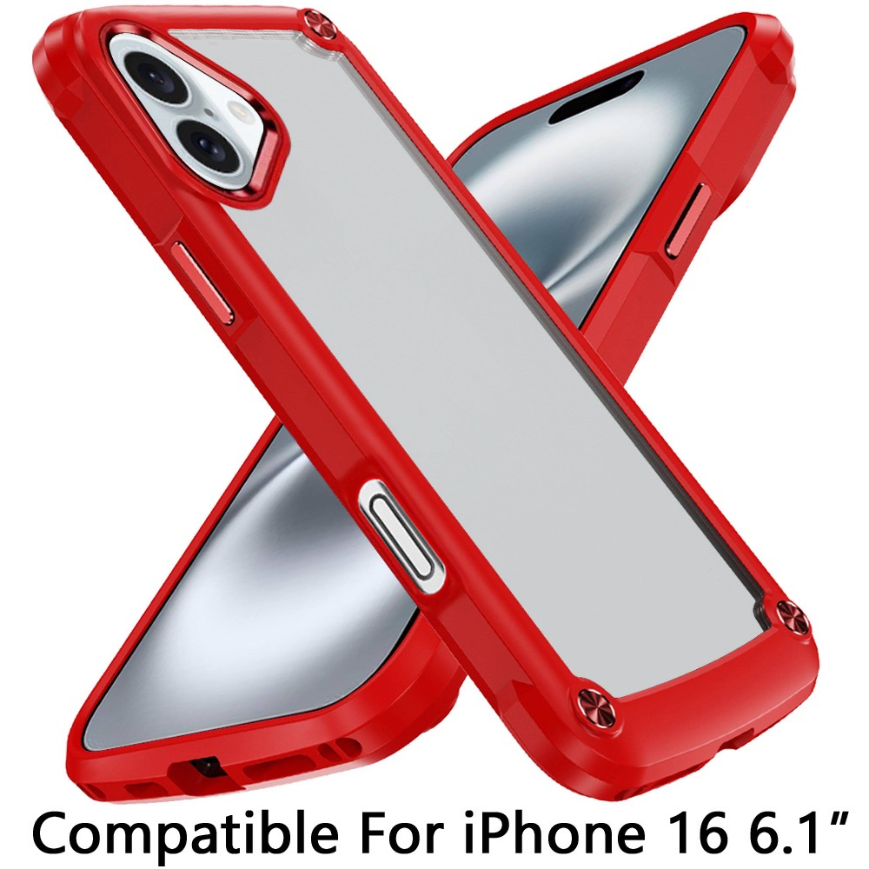 Bundle Kitcheniva Sleek Metal Button Phone Cover With Tempered Glass ...