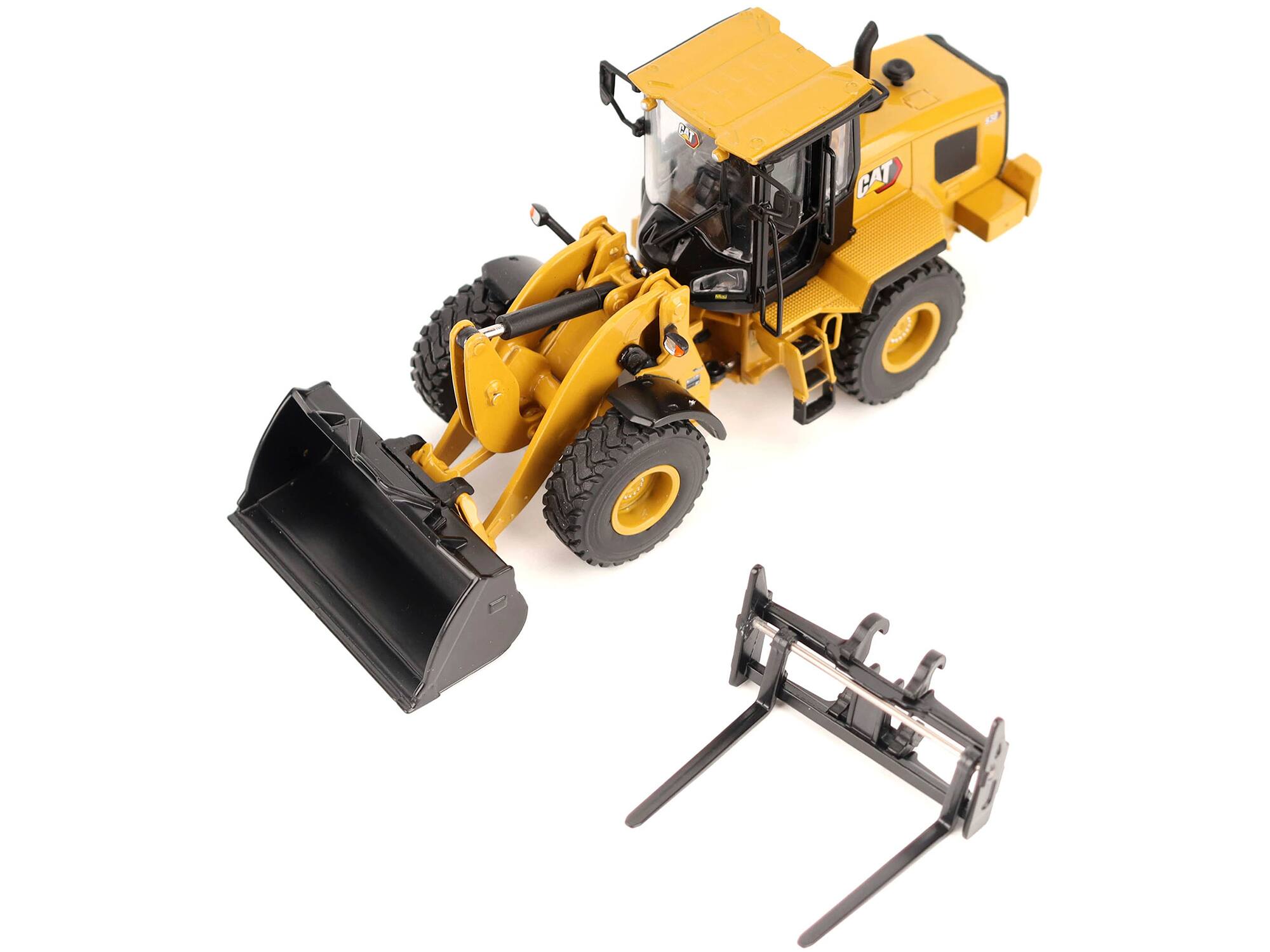 Alt View 2. Diecast Masters - CAT Caterpillar 930 Wheel Loader with Operator Yellow "High Line" Series 1/50 Diecast Model by Diecast Masters.