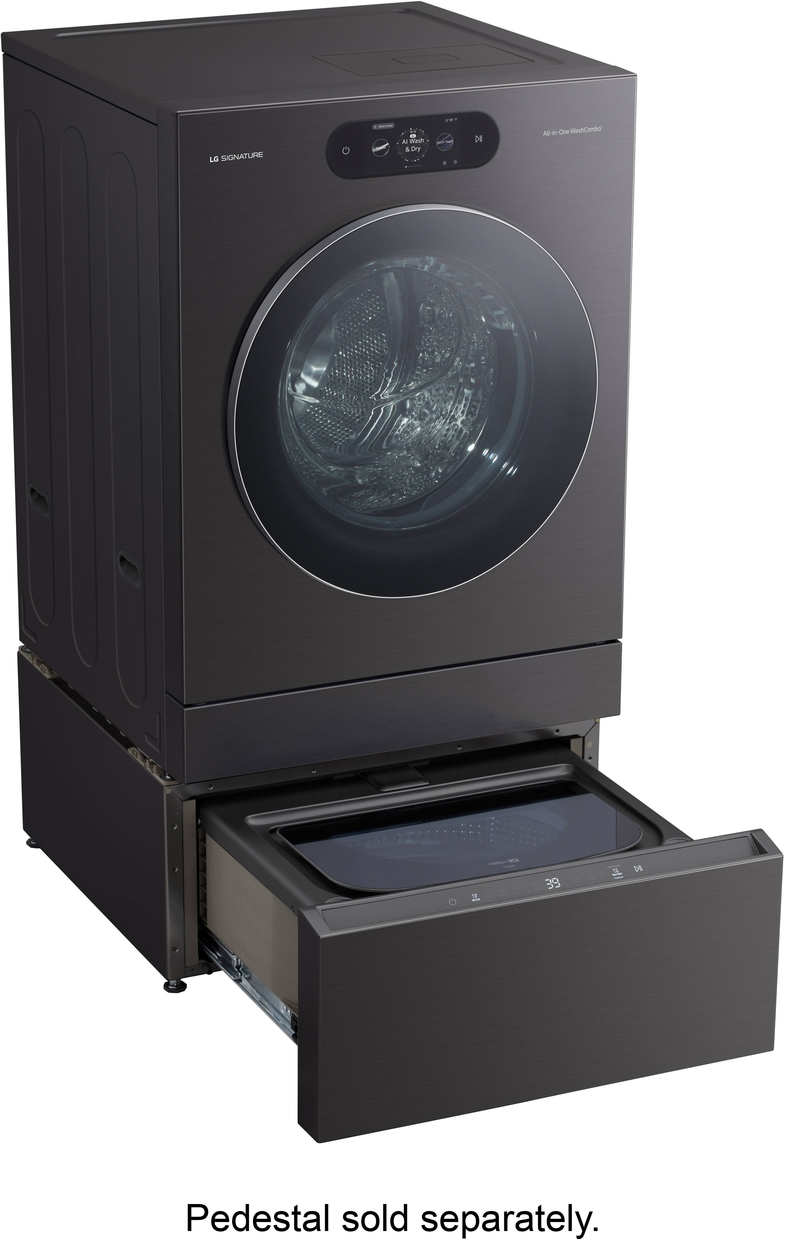 LG SIGNATURE - Wash & Dry All-in-One Combo™ 39 lb. Pedestal sold separately.