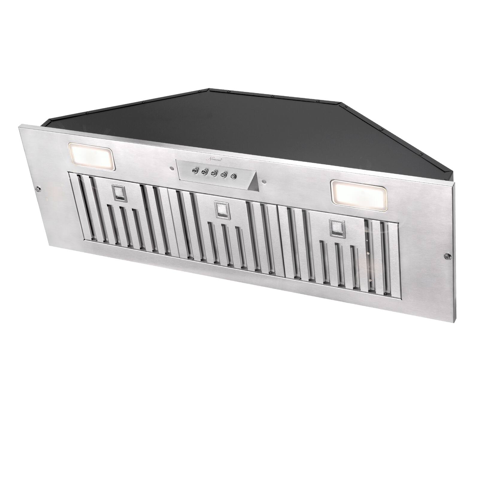 Left. Akicon - Akicon 36 in. 600 CFM Ducted Range Hood Insert in Stainless Steel - Stainless steel.