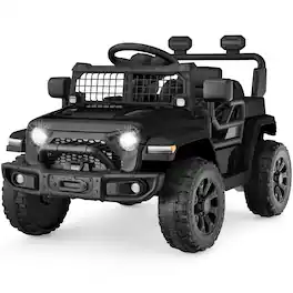 Best Choice Products - 12V Kids Ride On Truck w/ Remote Control, Electric Car for Toddlers 3-5, Safety Harness - Jet Black