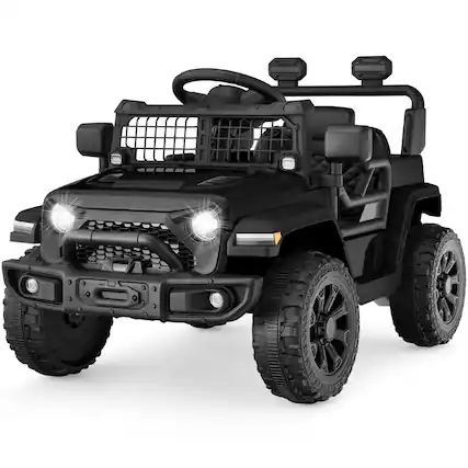Front. Best Choice Products - Best Choice Products 12V Kids Ride On Truck w/ Remote Control, Electric Car for Toddlers 3-5, Safety Harness - Jet Black - Jet Black.