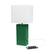 Alt View 14. Lalia Home - Lexington Leather Base Modern Table Lamp with USB - Green.