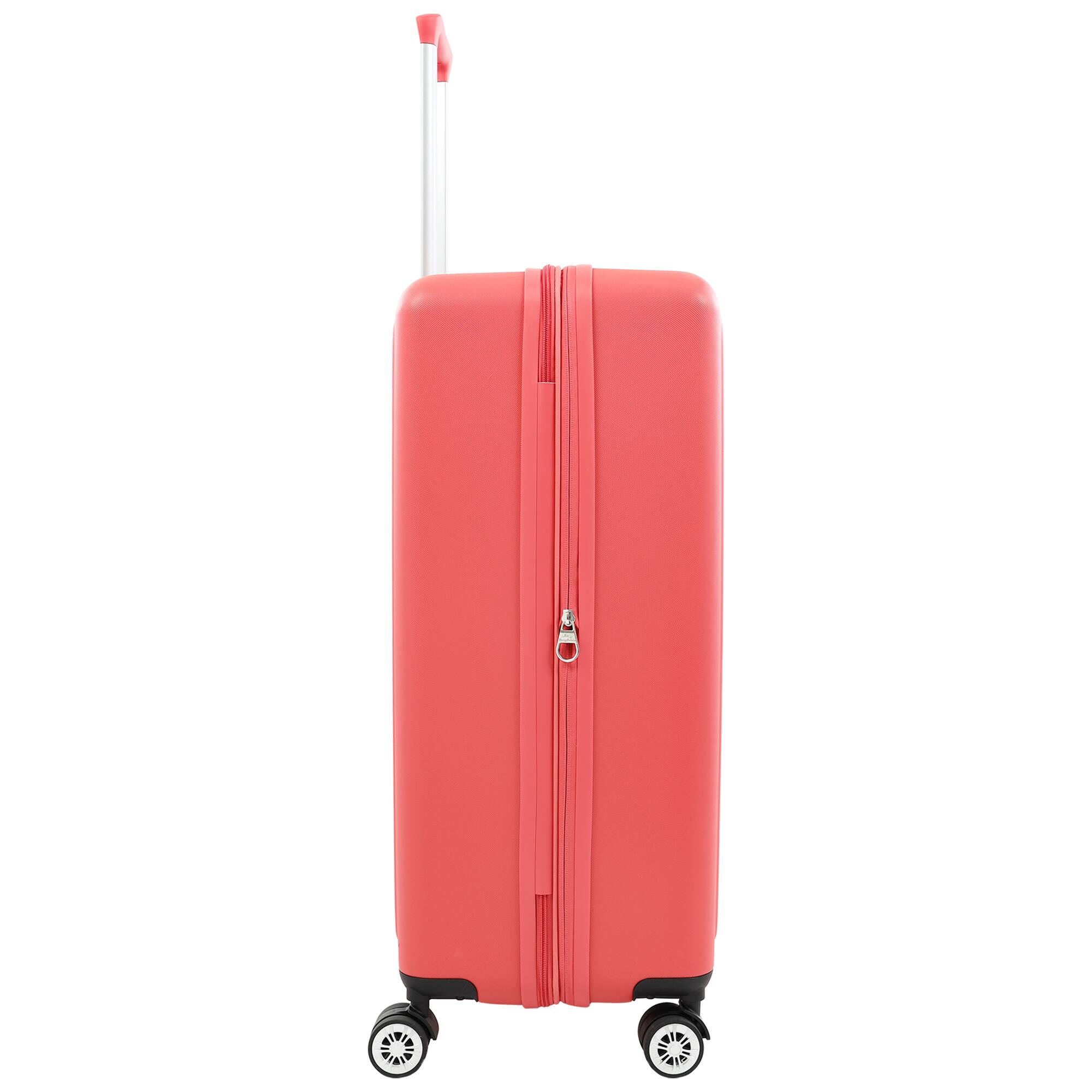 Left. Tommy Bahama - 30" Hardside Spinner Luggage with 3D Pineapple - Pink.