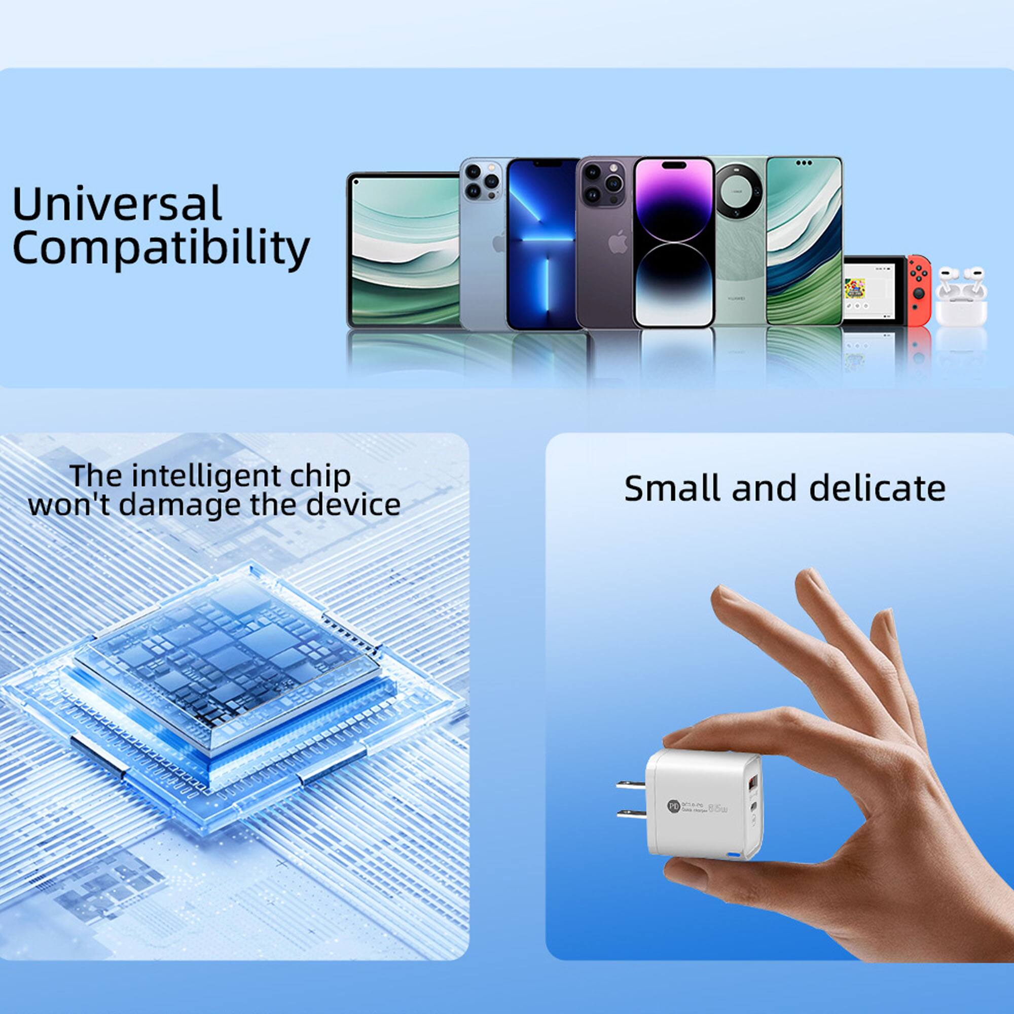 Universal Compatibility

The intelligent chip won't damage the device

Small and delicate