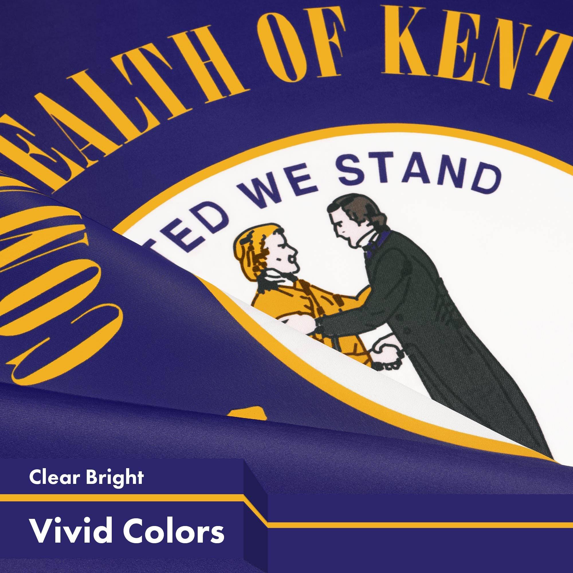 OF KENT  
FAITH OF KENT  
UNITED WE STAND  

Clear Bright  
Vivid Colors