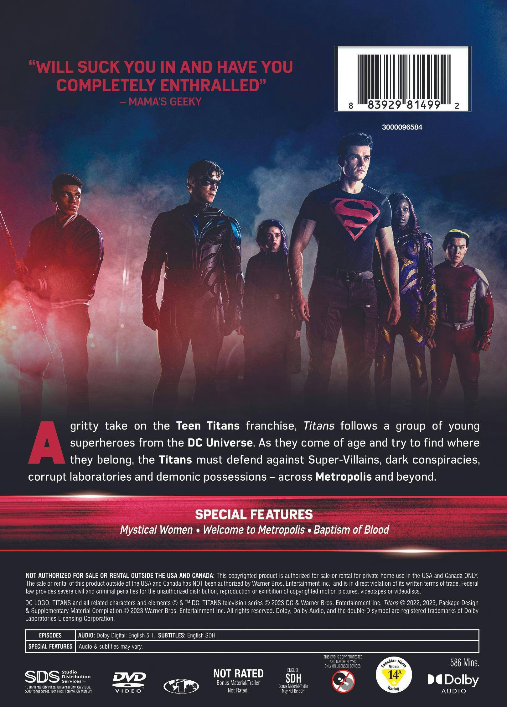 Back. Titans: The Complete Fourth Season (Box Set) [DVD].