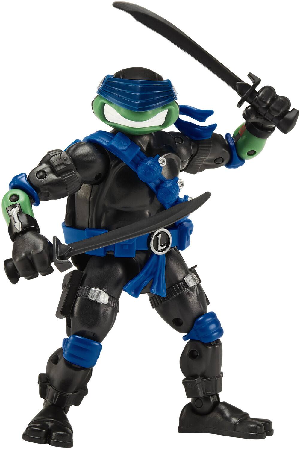 Alt View 1. PopMarket - Teenage Mutant Ninja Turtles x G.I. Joe - Snake Eyes x Leo Action Figure (TMNT)   - COLLECTIBLES - Multicolor.