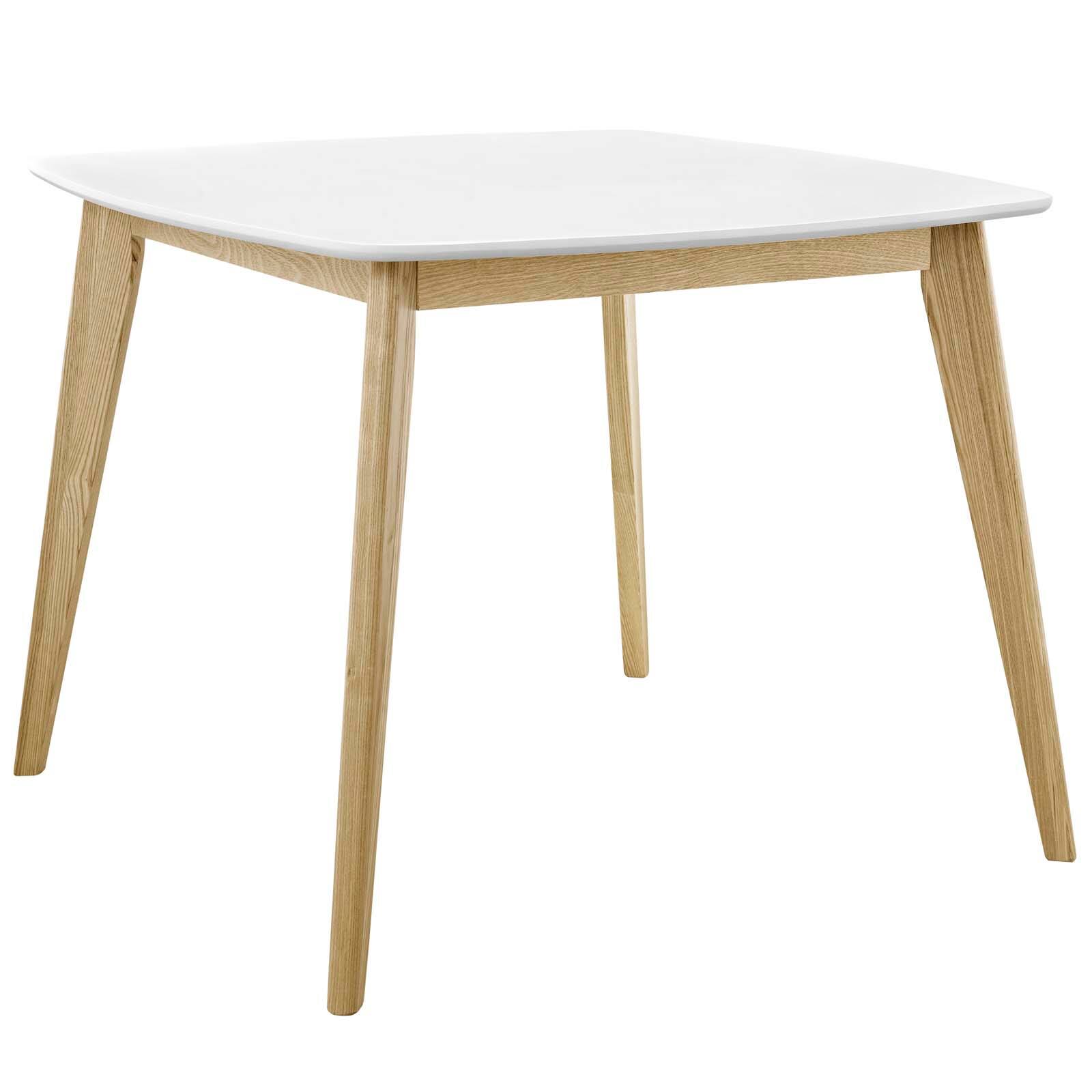 Angle. Modway - Stratum 40" Dining Table by Modway - White.