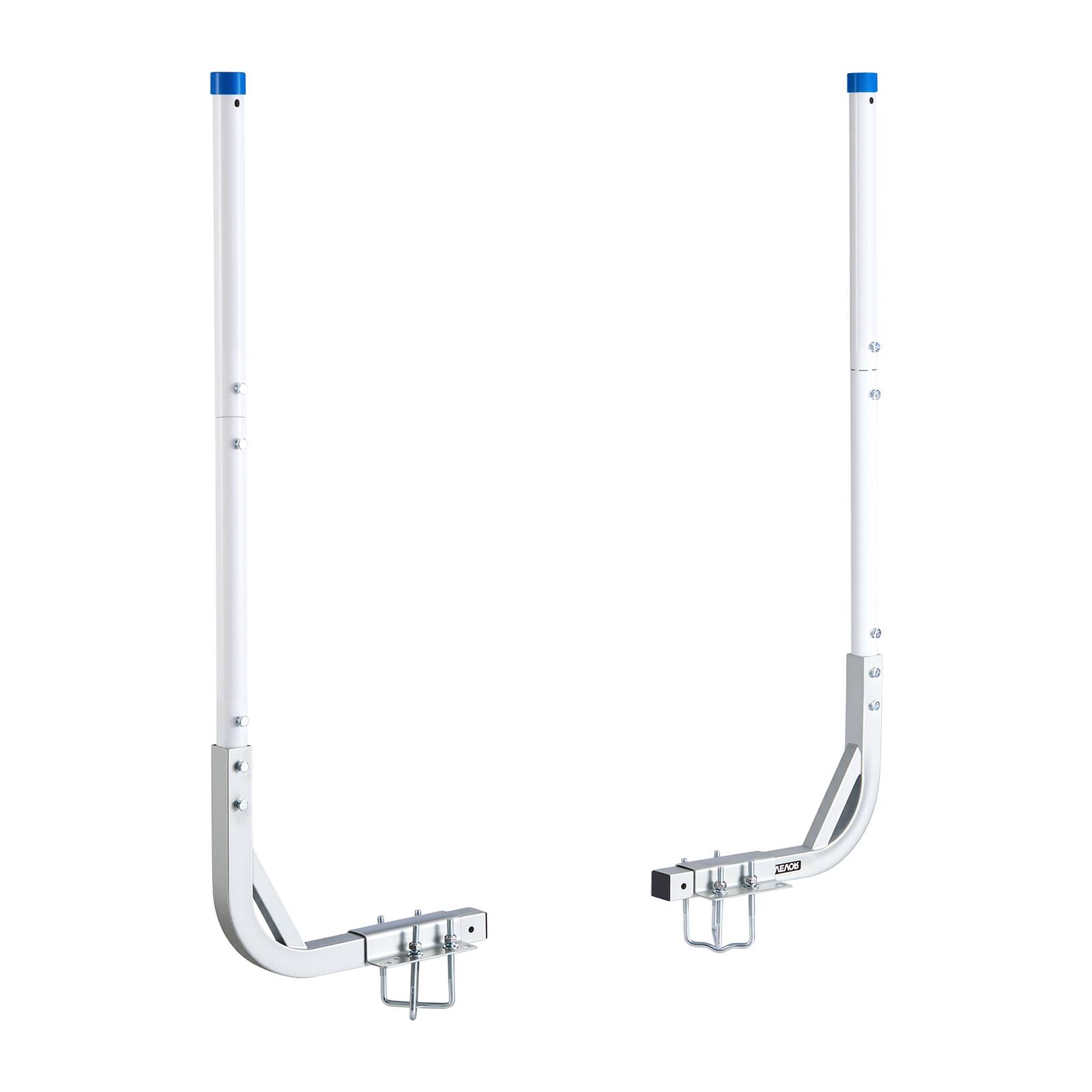 Alt View 5. VEVOR - Boat Trailer Guides, 30.5 in/47.5 in Height Guide Poles, 2PCS High-Hardness Steel Trailer Guide-Ons - Silver.