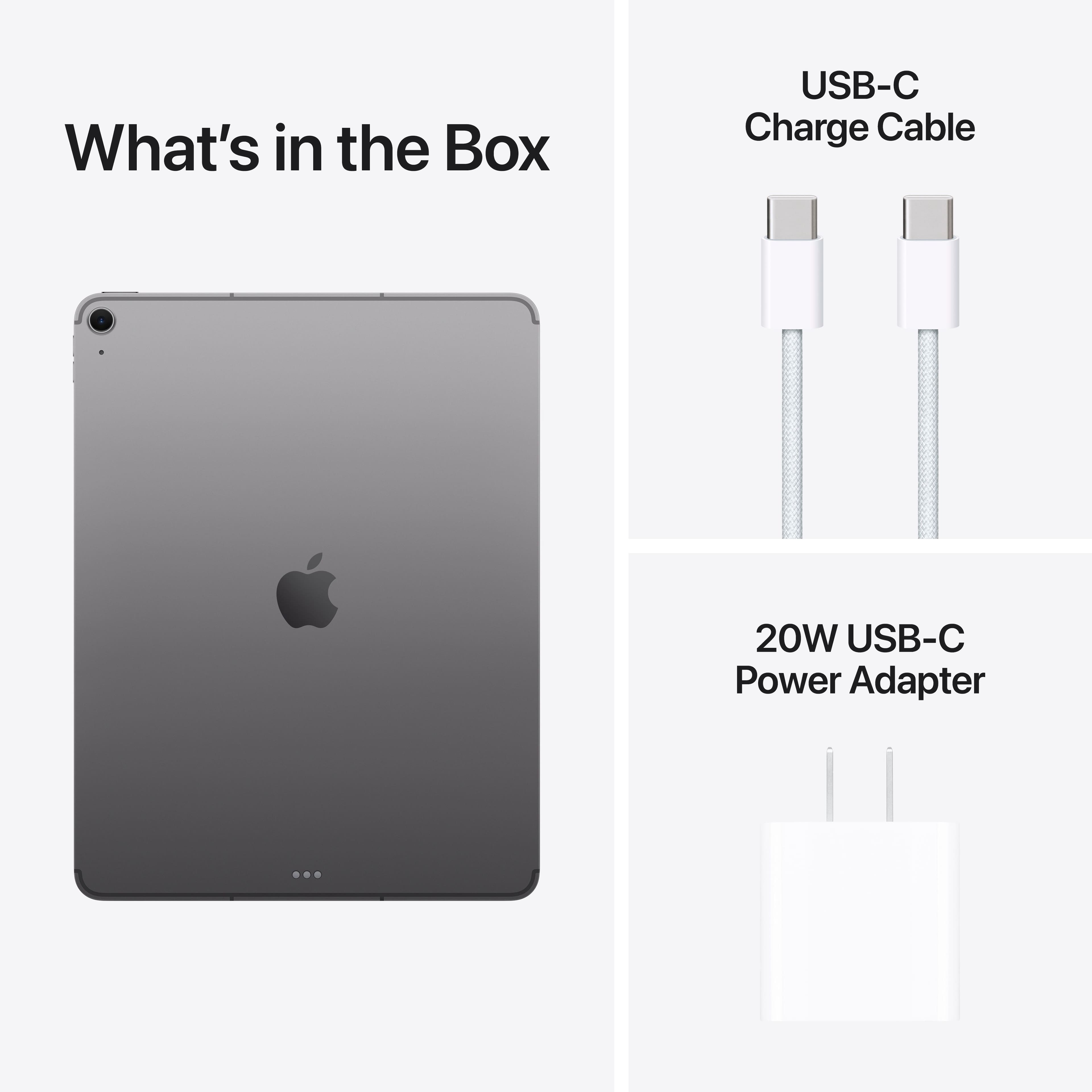 What's in the Box: USB-C Charge Cable, 20W USB-C Power Adapter
