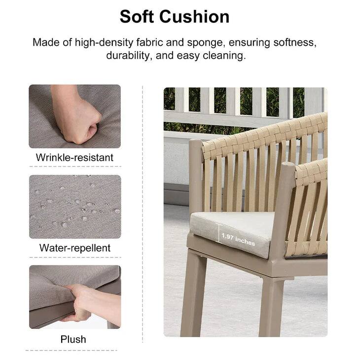 Soft Cushion

Made of high-density fabric and sponge, ensuring softness, durability, and easy cleaning.

- Wrinkle-resistant
- Water-repellent
- Plush

1.97 inches