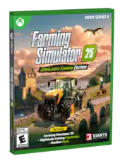XBOX SERIES X, Farming Simulator 25 HIGHLANDS FISHING EDITION, Farming Simulator 25 HIGHLANDS FISHING EDITION, EVERYONE INCLUDES ENFANTS et ADULTES, GIANTS SOFTWARE, Highlands Fishing Expansion, MacDon Pack, ESRB