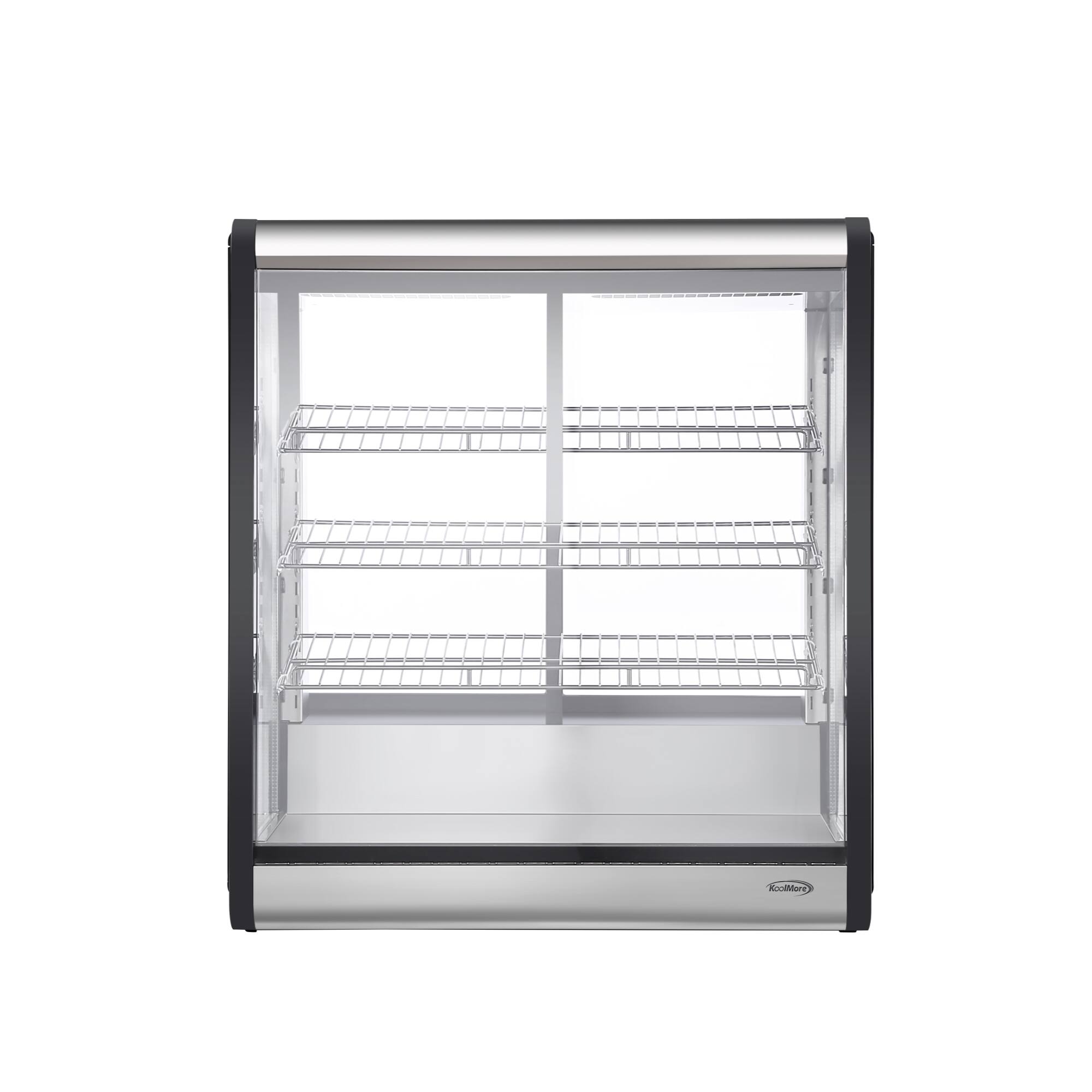 Back. Koolmore - 31 in. 4-Tier Commercial Countertop Display Refrigerator in Stainless-Steel (CDC-69-SS) - black.