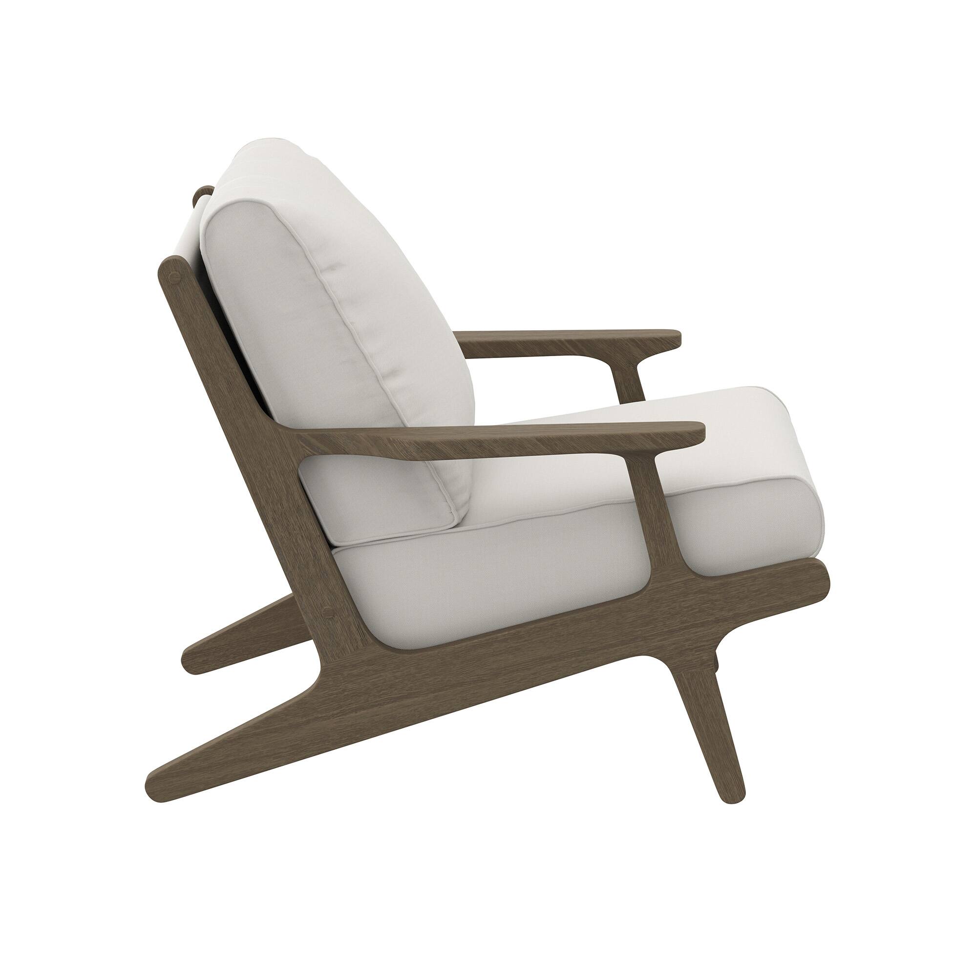 Alt View 3. Modway - Saratoga Outdoor Patio Teak Wood Armchair by Modway - Weathered Gray.