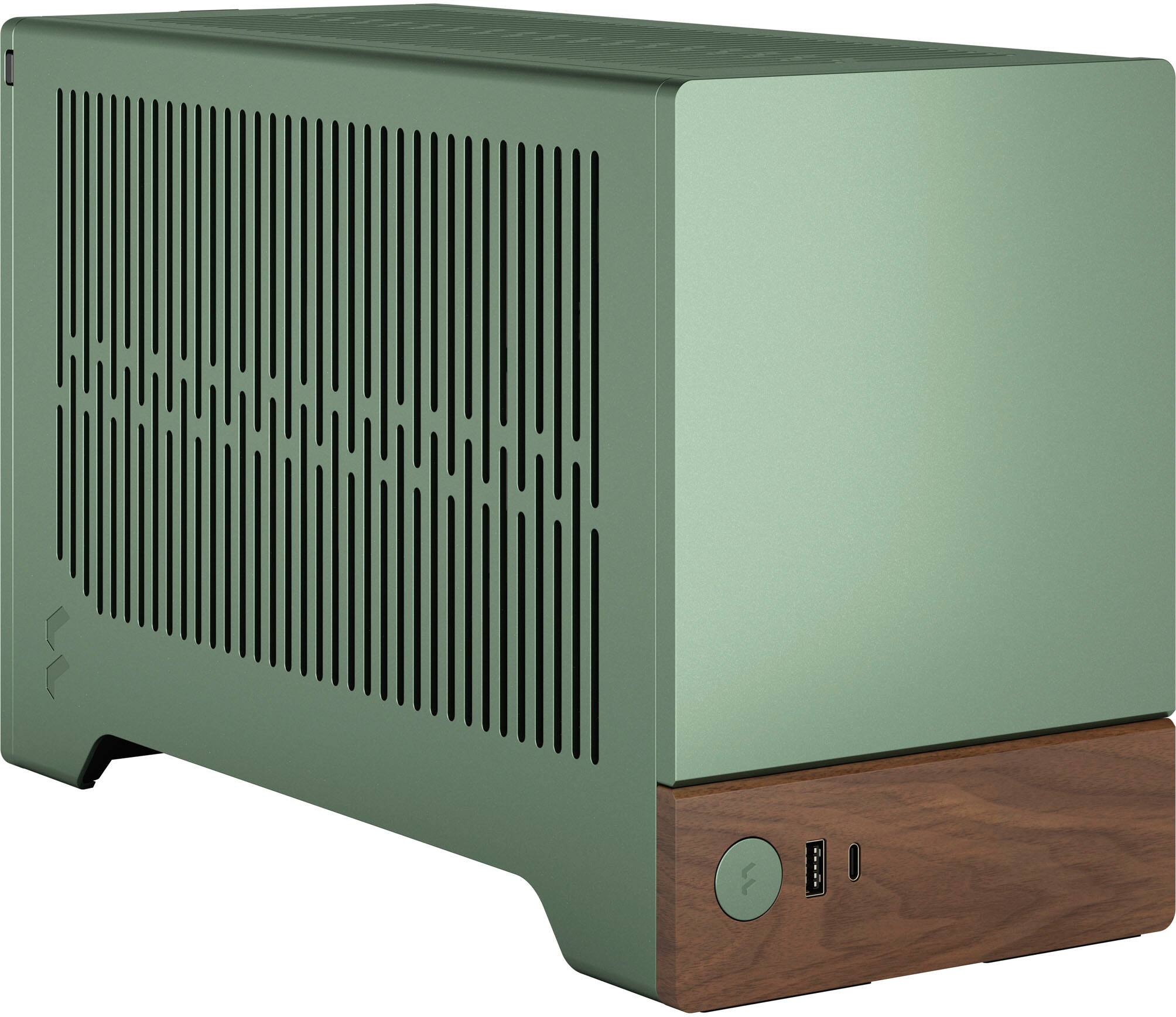 Alt View 19. Fractal Design - Terra Jade Mini-ITX Small Form Factor PC Case with PCIe 4.0 Riser - Jade.