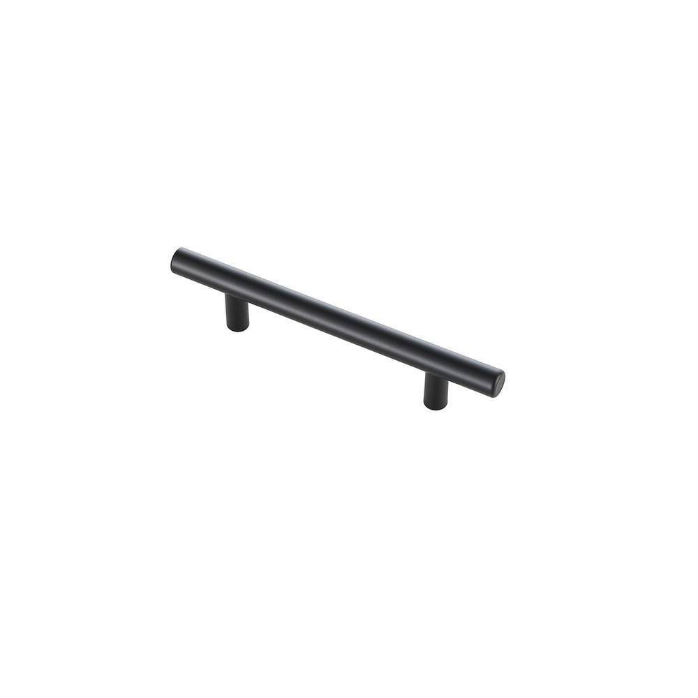 Back. Elegant Decor - Quinn 4" Center to Center Matte Black Bar Pull Multipack (set of 10) - Matte Black.