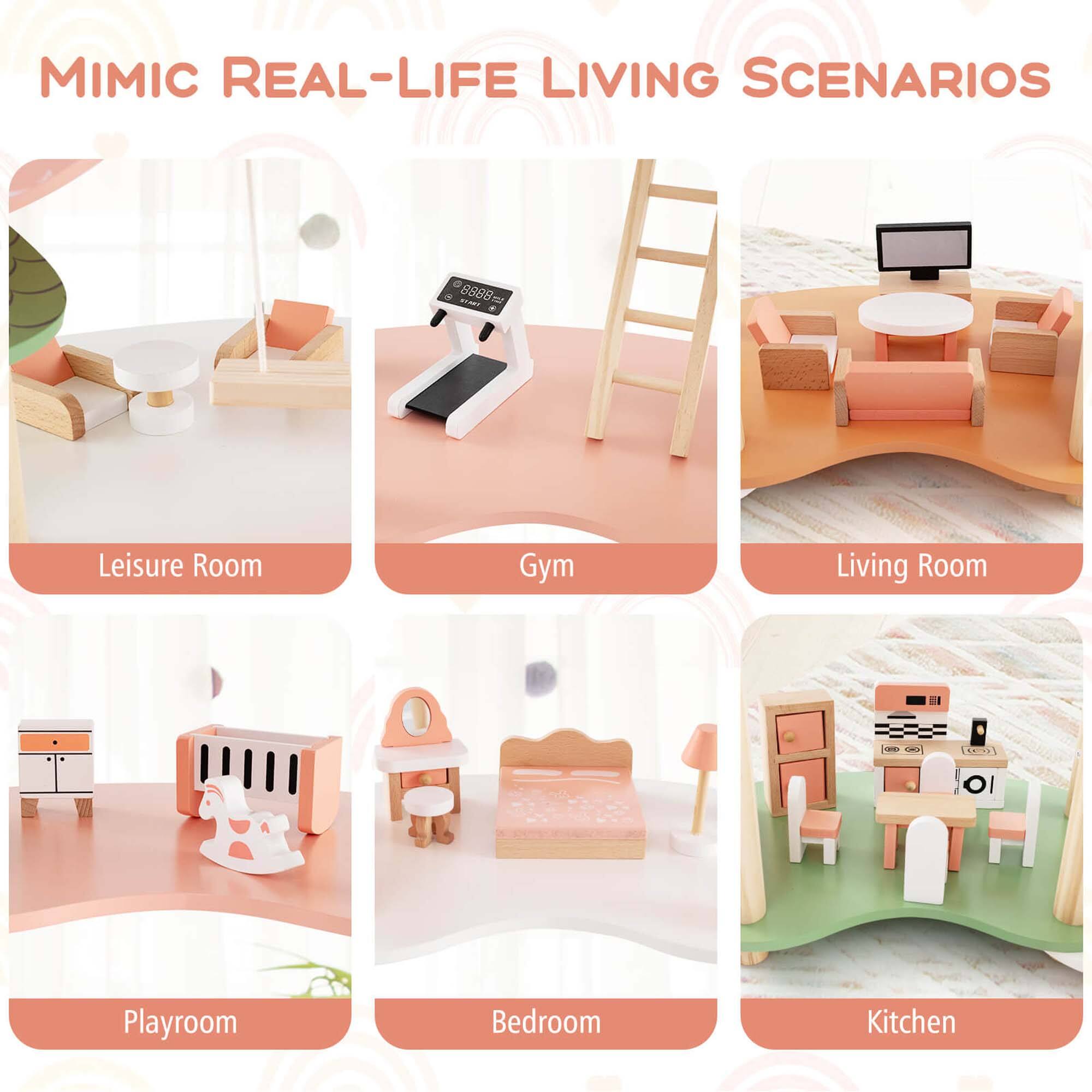 MIMIC REAL-LIFE LIVING SCENARIOS

- Leisure Room
- Gym
- Living Room
- Playroom
- Bedroom
- Kitchen