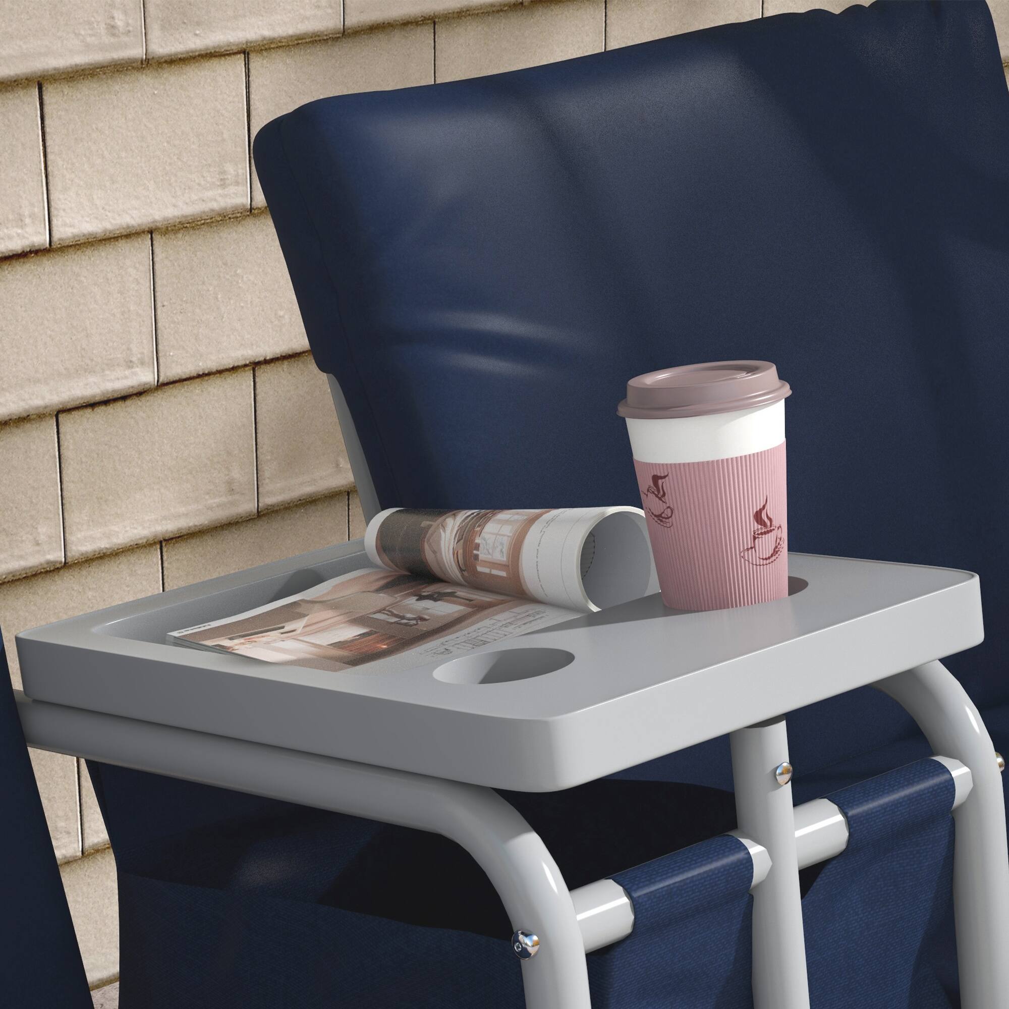 Alt View 4. Outsunny - Outsunny 2 Person Porch Swing with Stand Outdoor Swing with Canopy.