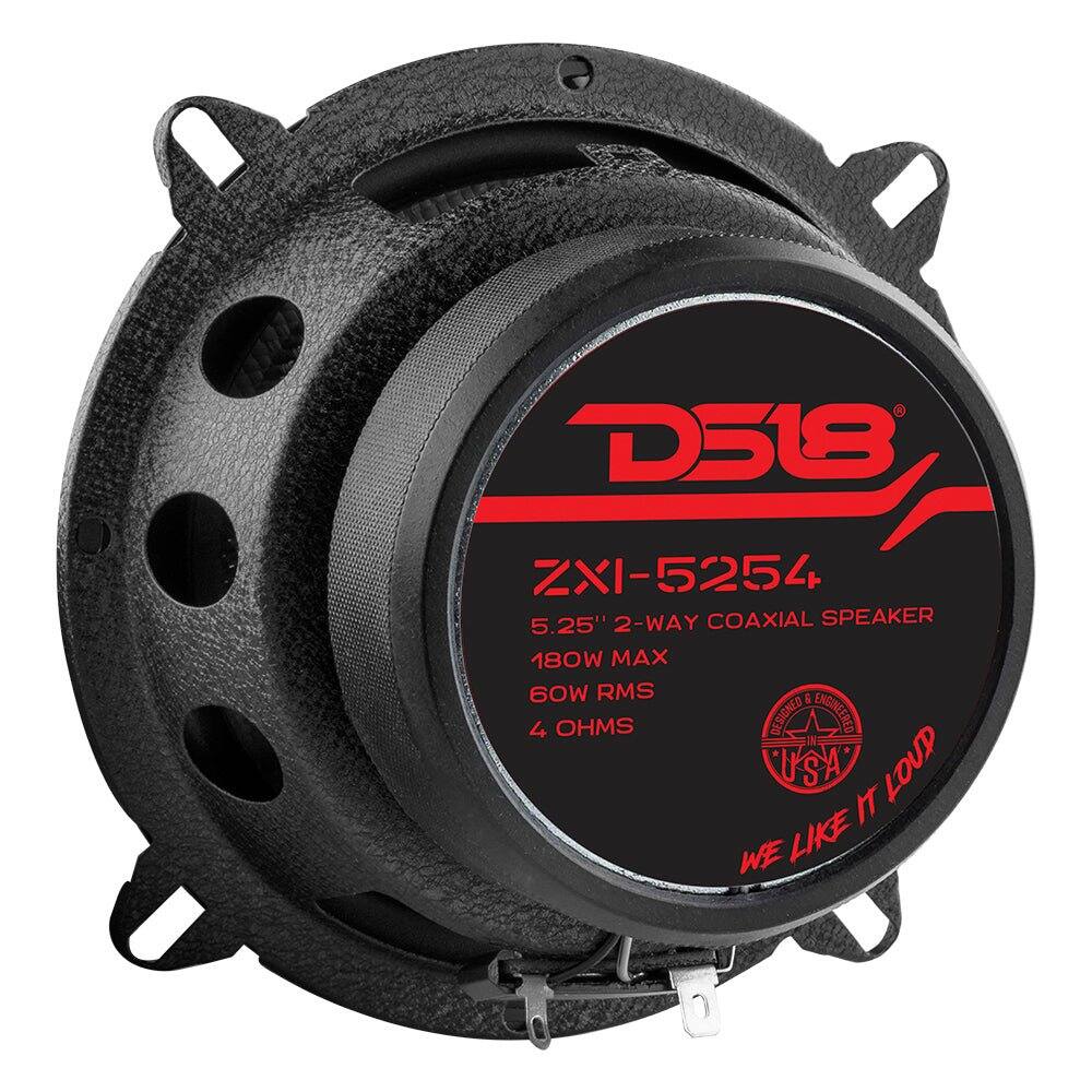 D518  
ZXI-5254  
5.25" 2-WAY COAXIAL SPEAKER  
180W MAX  
60W RMS  
4 OHMS  
DESIGNED & ENGINEERED IN USA  
WE LIKE IT LOUD