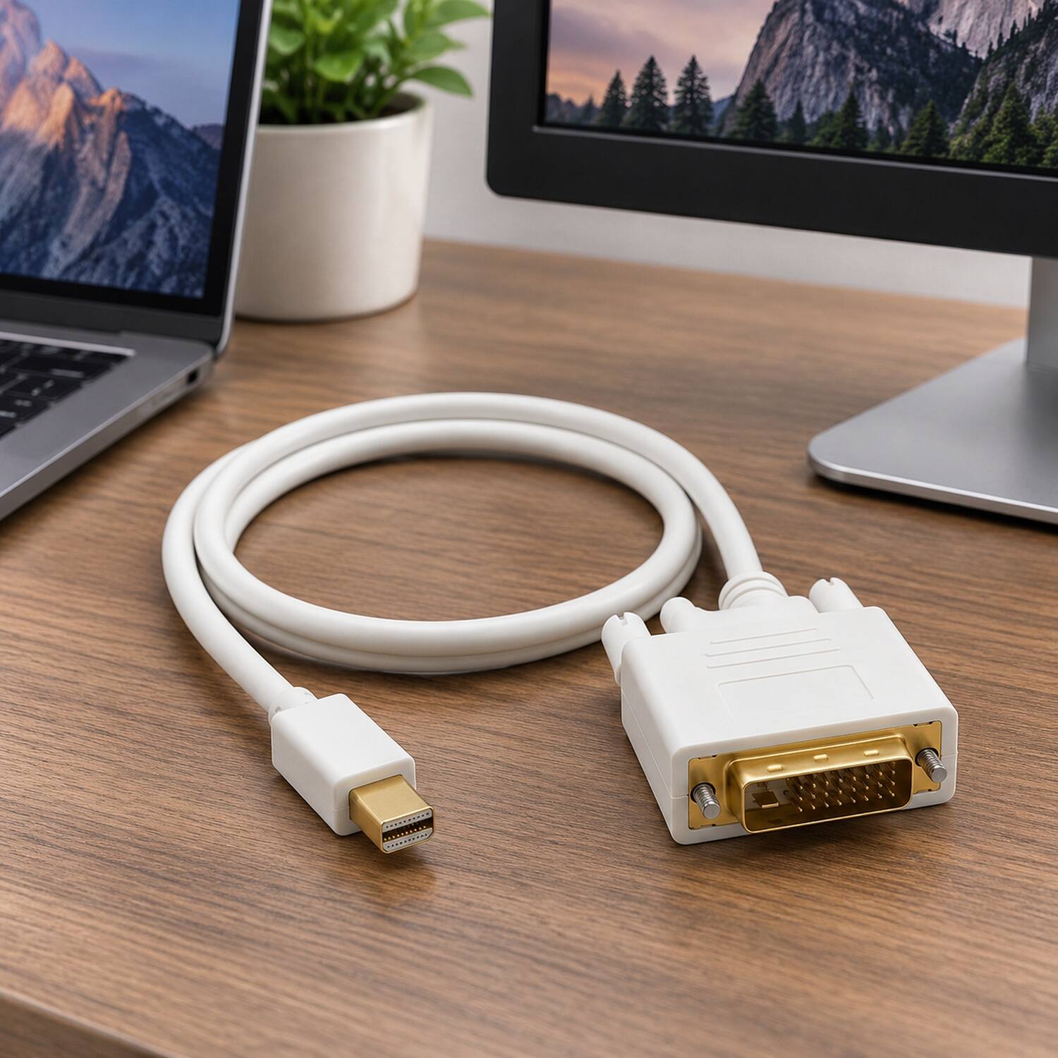 Left. Sanoxy - 3ft Mini DisplayPort to DVI Cable 32AWG - Black.