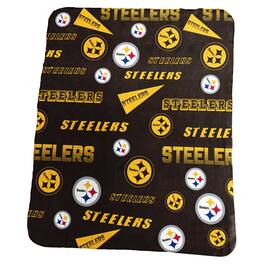 Logo Brands - Pittsburgh Steelers 50" x 60" Classic Fleece Blanket - Multicolor