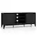 Alt View 1. Costway - TV Stand for TVs up to 65" with 3-Position Adjustable Shelves Tempered Glass Doors - Black.