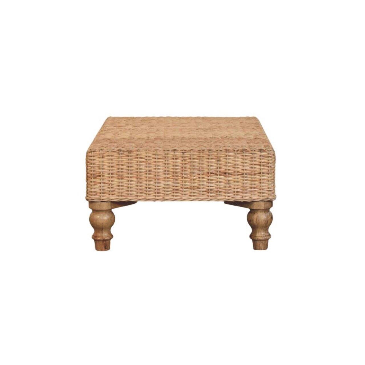 Alt View 4. Artisan Furniture - Artisan Furniture Solid Wood Regency Woven Coffee Table - Brown.
