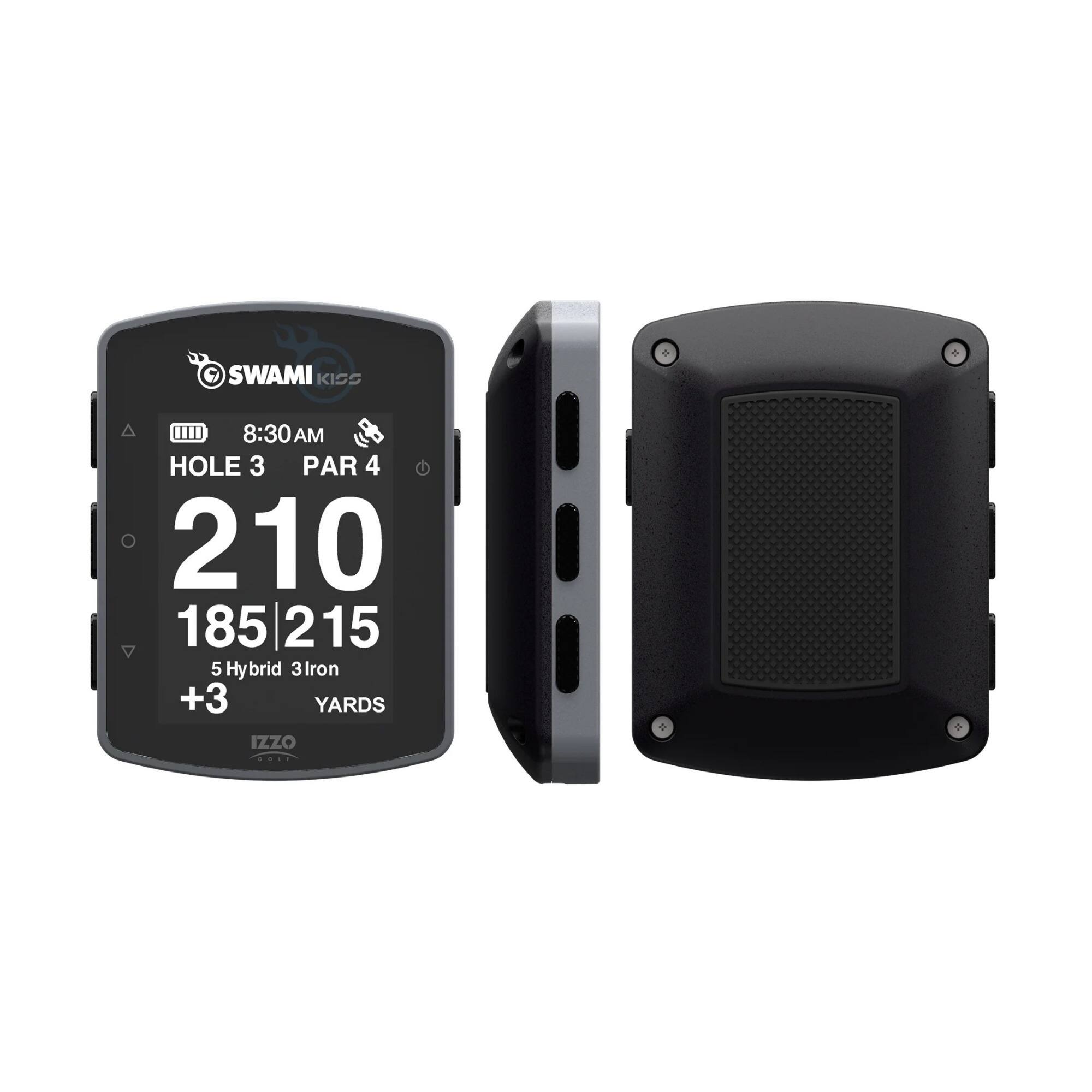 SWAMI KISS  
8:30 AM  
HOLE 3  
PAR 4  
210  
185 | 215  
5 Hybrid 3 Iron  
+3 YARDS  
IZZO