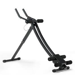 HTUTWOO - AB Workout Machine - Home Gym Core Abdominal Trainers, Adjustable Exercise Equipment, Full Body Strength Training - Black