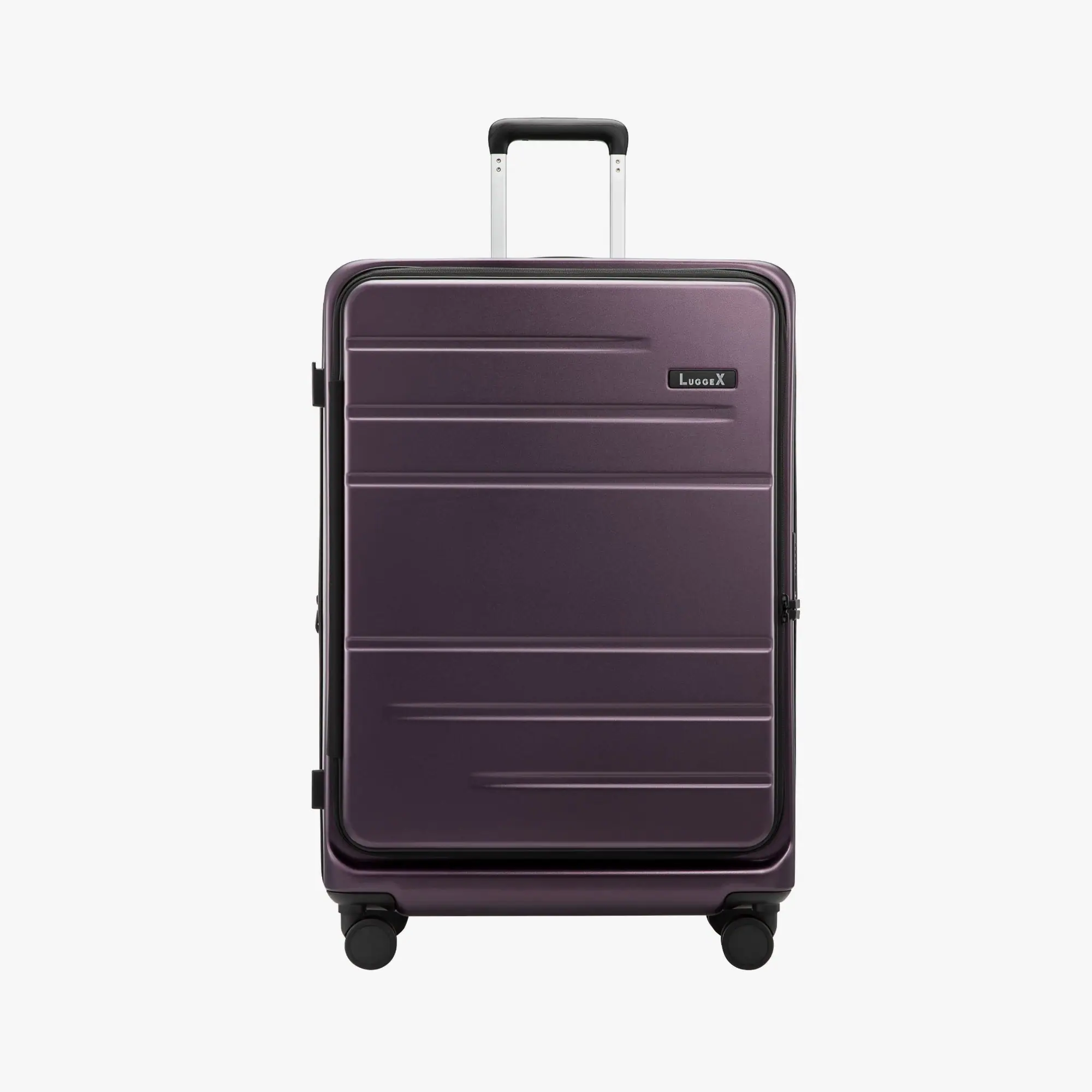 Alt View 5. LUGGEX - LUGGEX 28 Inch Expandable Checked Luggage Opening Polycarbonate Hardside Suitcase with TSA Approved Lock FLO - FX-Core - Purple.