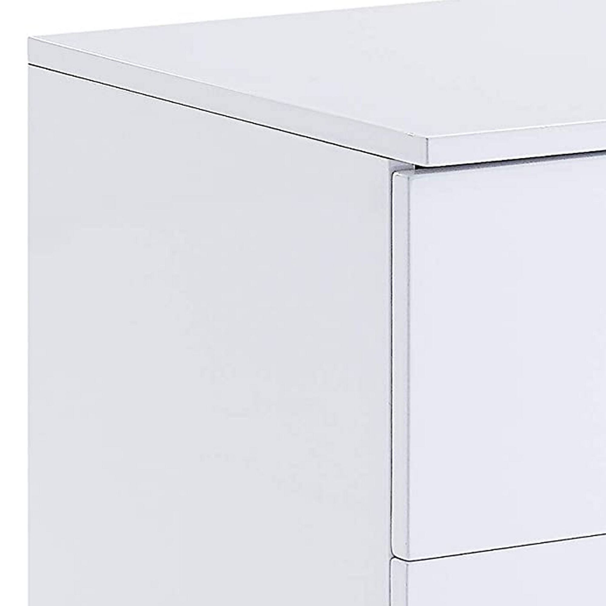 Alt View 3. Manhattan Lane - Transitional Wooden Dual Tone End Table with 2 Drawers - White.