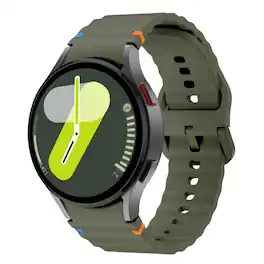 StrapsCo - Motion Strap Silicone Rubber Watch Band For Samsung Galaxy Watch 7 - Green