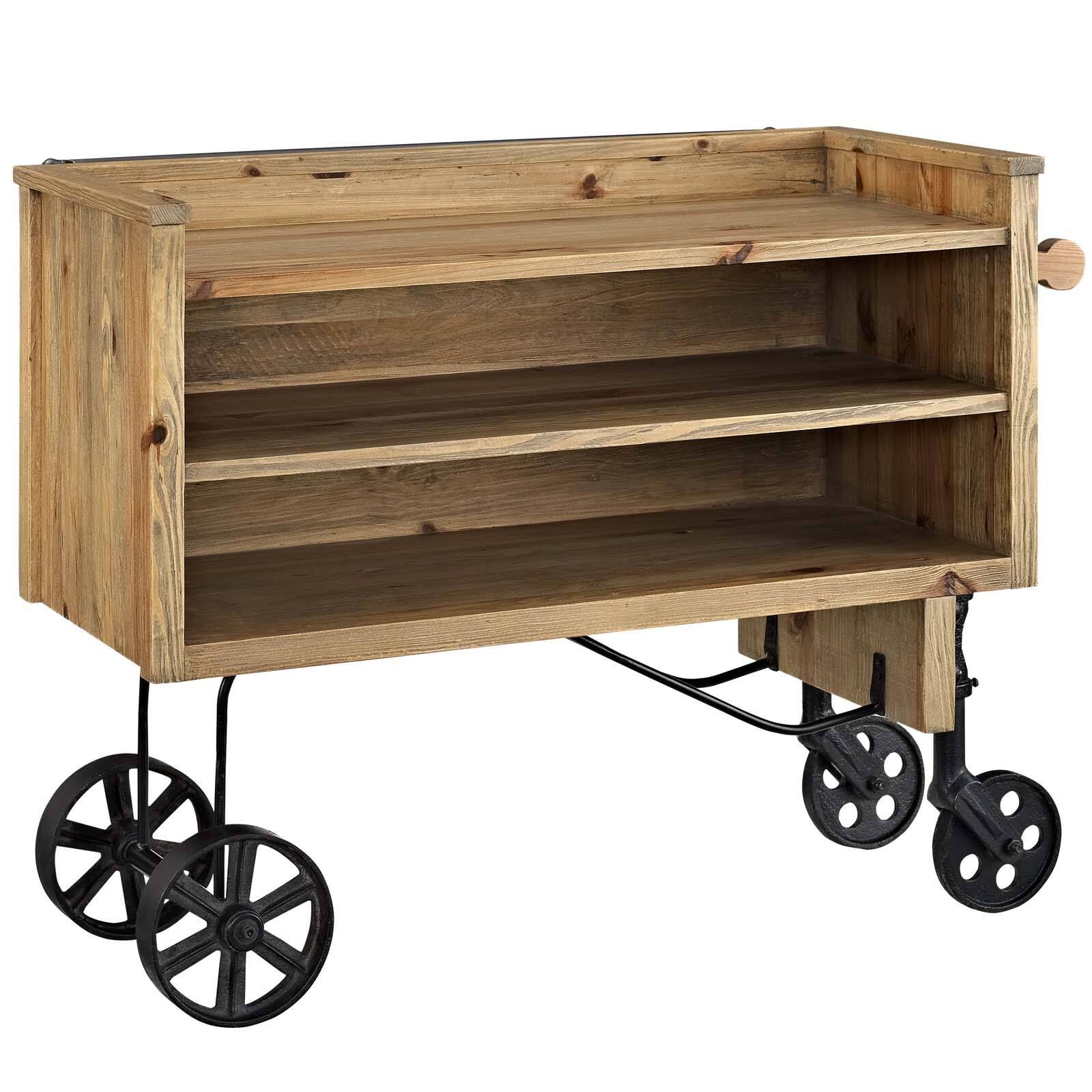 Angle. Modway - Prevail Dining Stand by Modway - Brown.