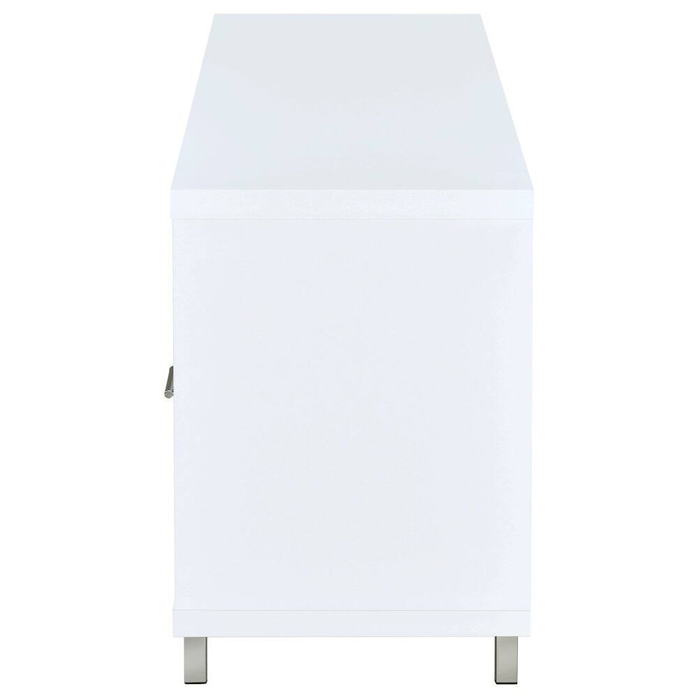 Alt View 5. Coaster Co. of America - Casey 2-drawer Engineered Wood 60" TV Stand White - White.
