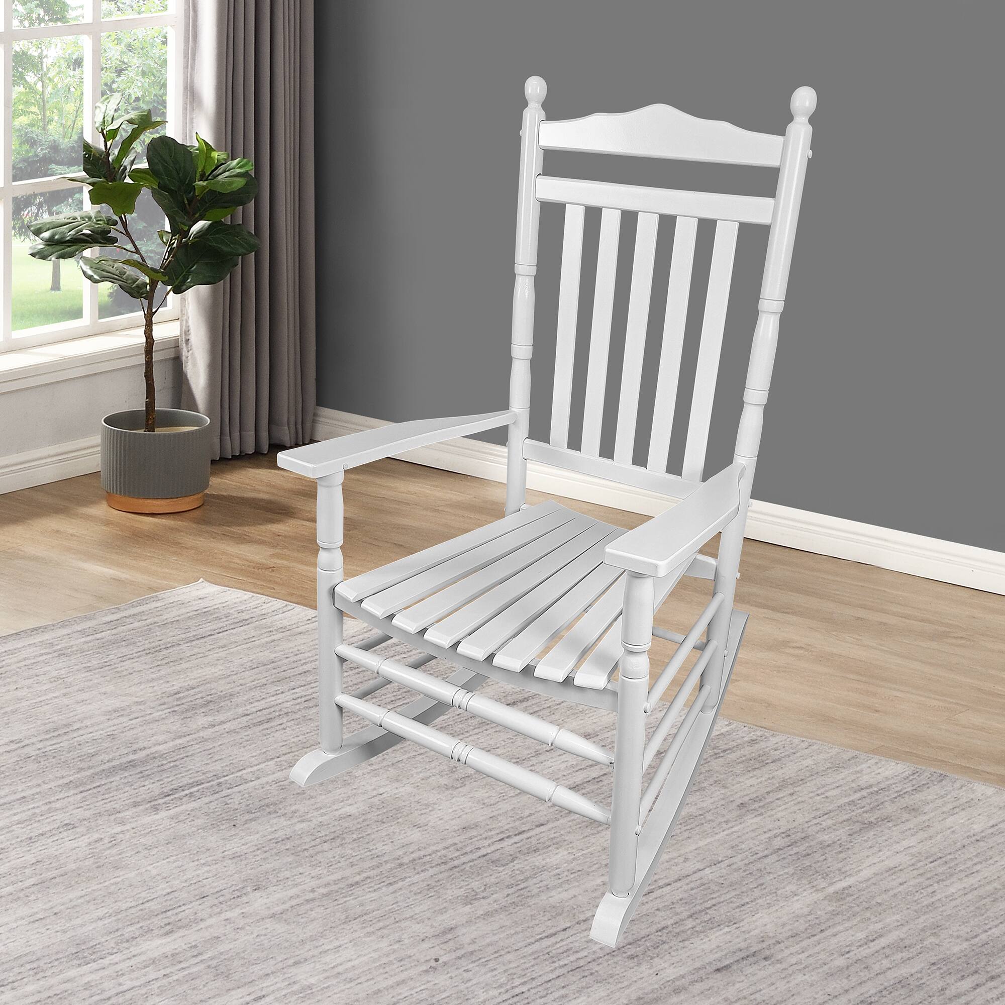 AOOLIVE - BALCONY PORCH ADULT ROCKING CHAIR - White