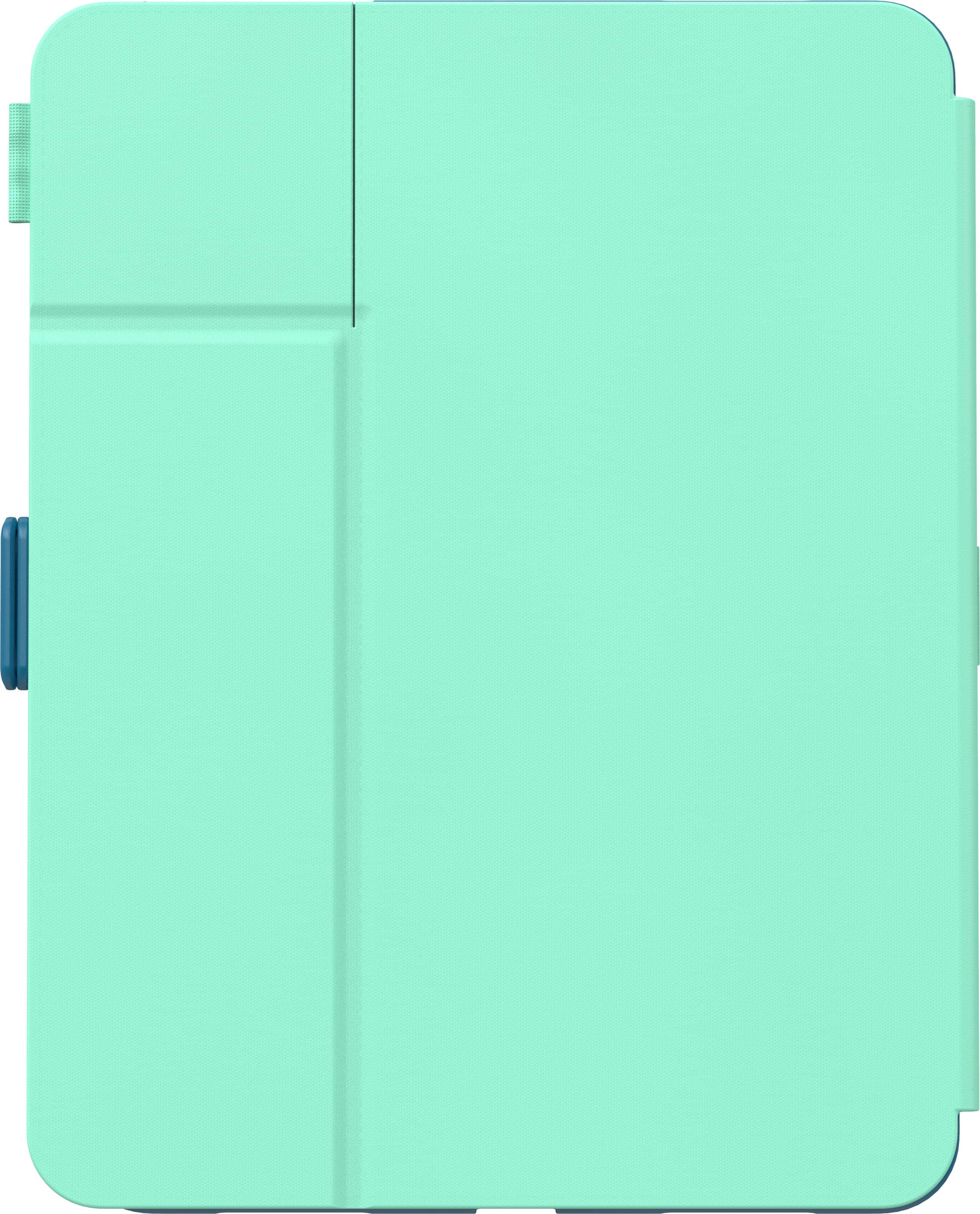 Alt View 2. Speck - Balance Folio Case for Apple iPad 11"(A16 chip 2025) and iPad 10.9" (10th Generation) - Jelly Mint/Piccard's Blue.