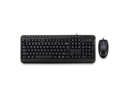 Adesso - Akb-132Cb - Antimicrobial Multimedia Desktop Keyboard And Mouse - Black