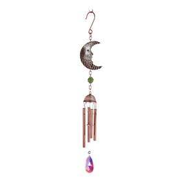FC Design - 17" Long Moon Wind Chime Outdoor Patio or Garden Hanging Decoration - Multi-Color