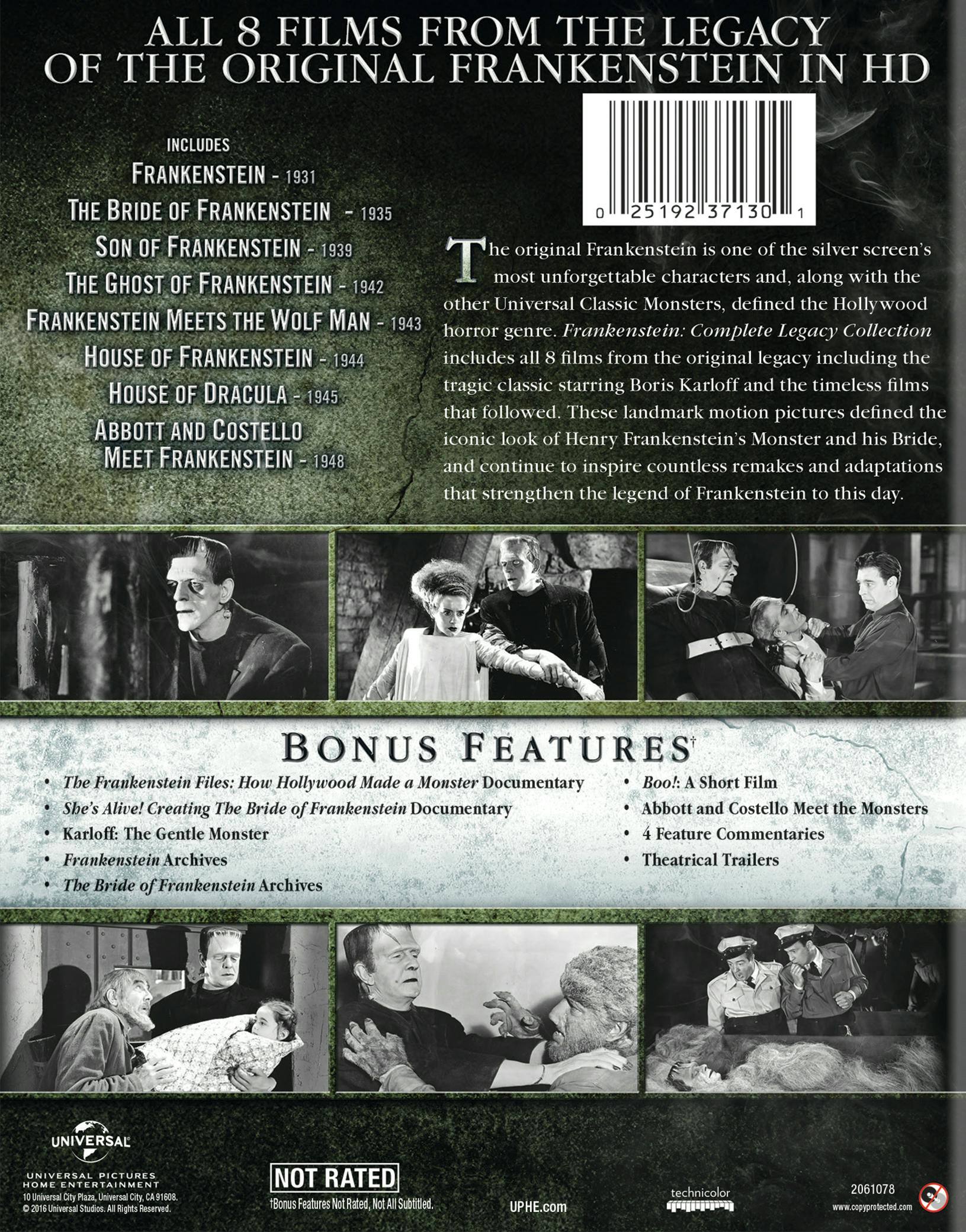 Angle. Frankenstein: Complete Legacy Collection (Box Set) [Blu-ray].