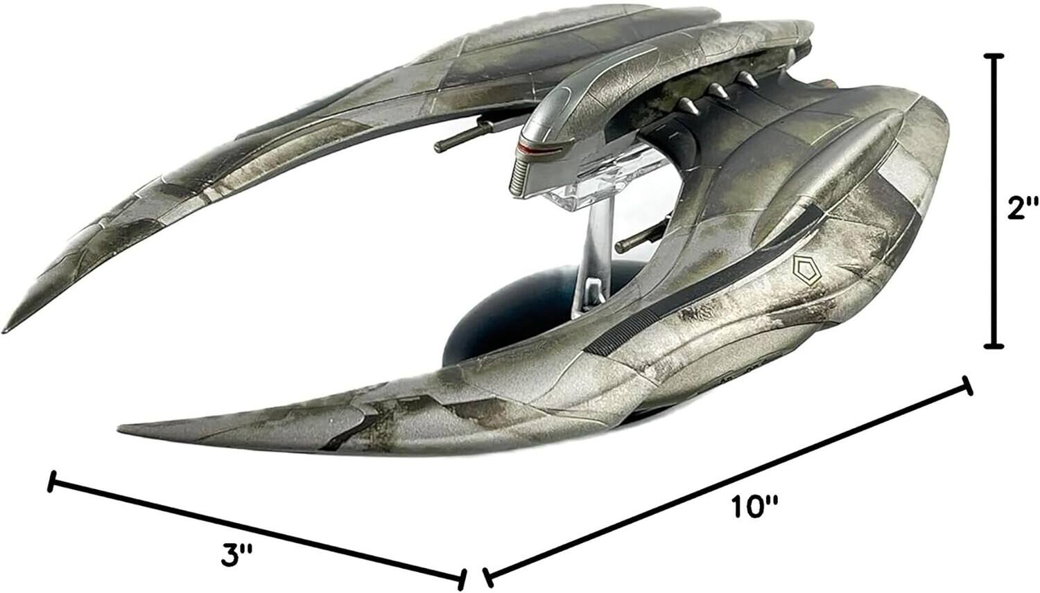 Alt View 1. PopMarket - Eaglemoss - Battlestar Galactica - Cylon Raider Mk II (2004) Die-cast 10" Ship   - COLLECTIBLES - Multicolor.