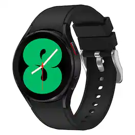 StrapsCo - Active Band Silicone Rubber Watch Strap For Samsung Galaxy Watch 6 - Black