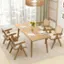 Angle. Costway - Set of 4 Rattan Accent Chairs Leathaire Dining Chairs Modern Living Room Chairs - White + Natural.