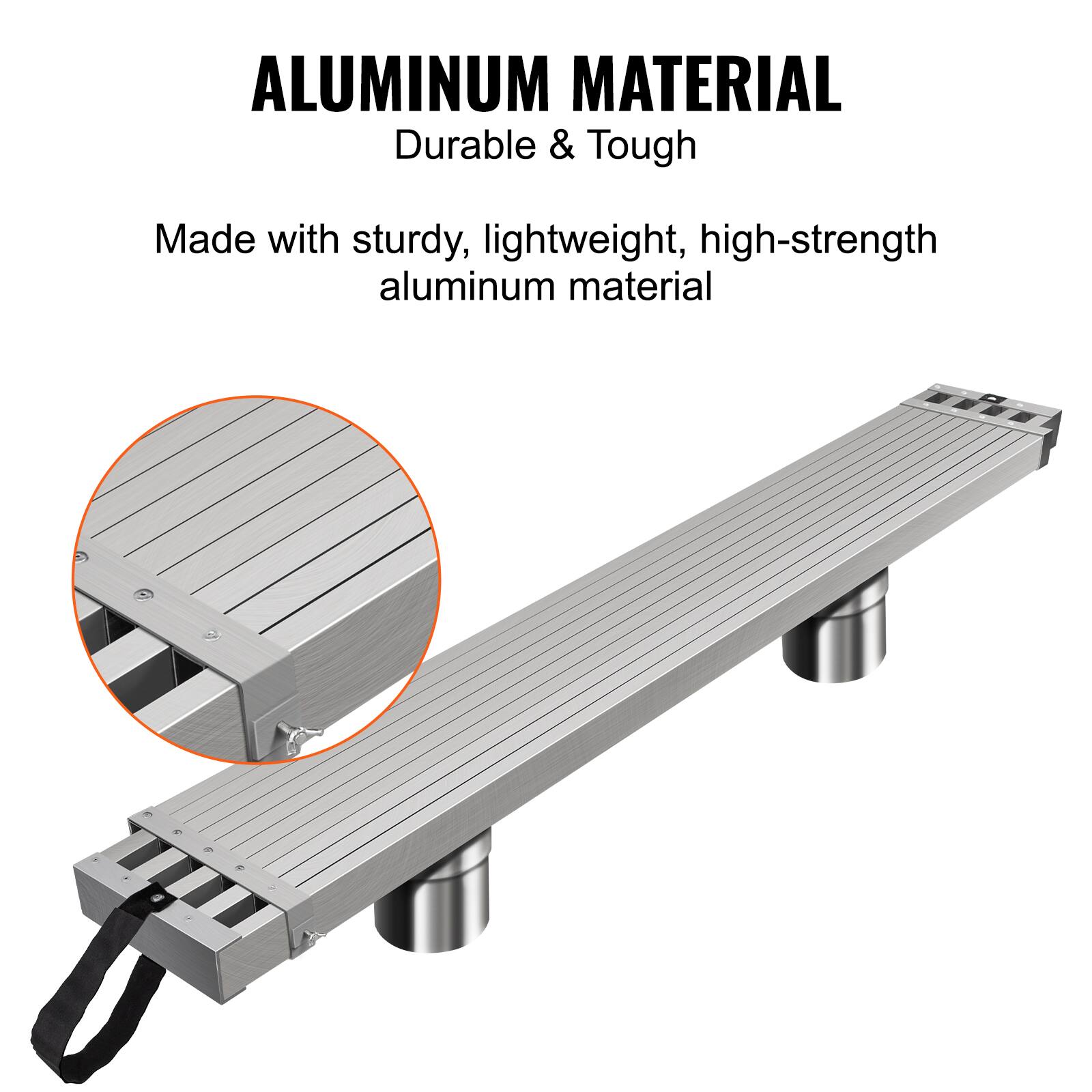 ALUMINUM MATERIAL  
Durable & Tough  

Made with sturdy, lightweight, high-strength aluminum material