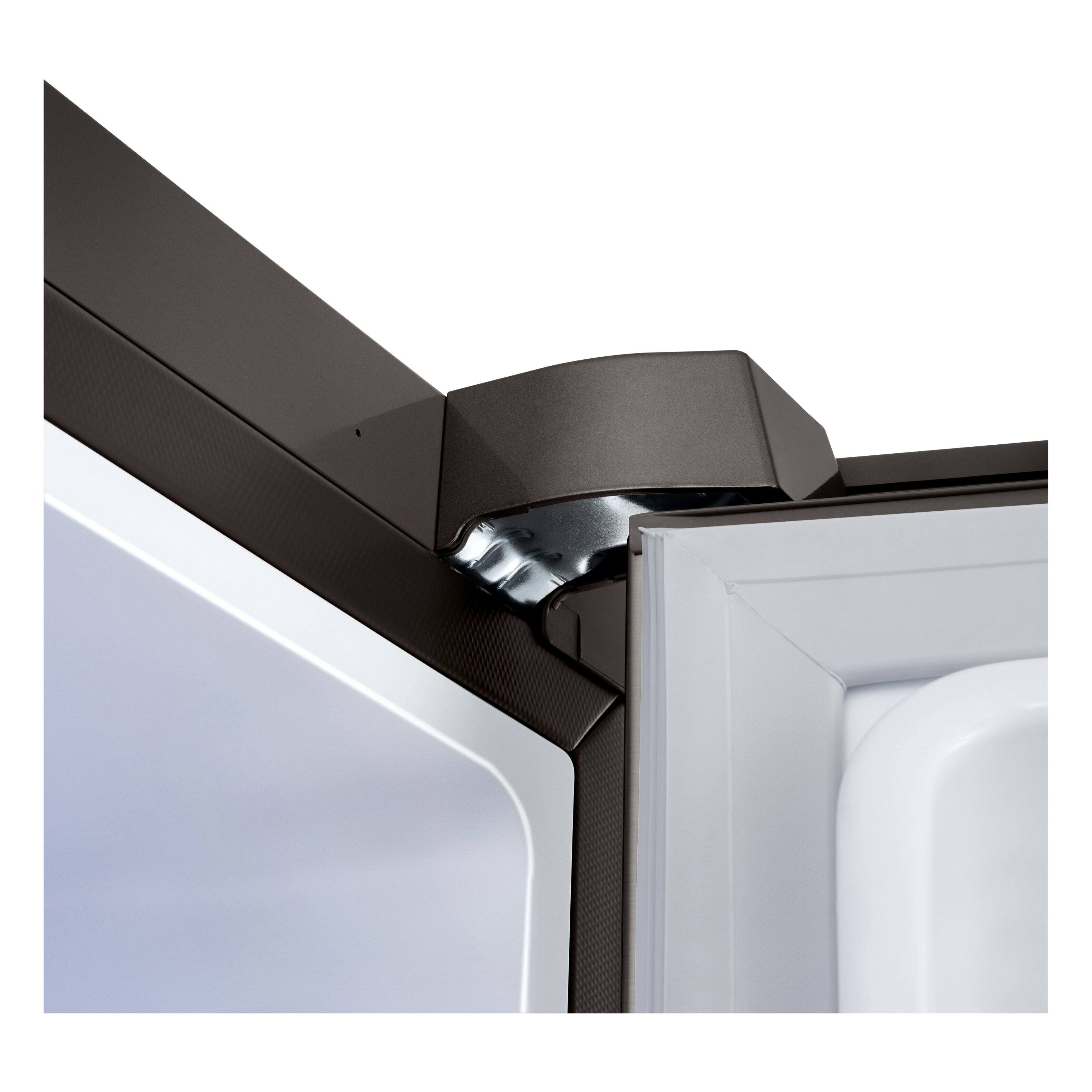 Alt View 13. LG - 36-in Counter-Depth MAX 23.7 Cu. Ft. French Door Smart Refrigerator with Zero Clearance and Dual Ice - PrintProof Black Stainless Steel.