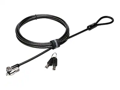 Front. Kensington - Kensington MicroSaver 2.0 Keyed Laptop Lock Security Cable, Silver (K65020WW) - Silver.