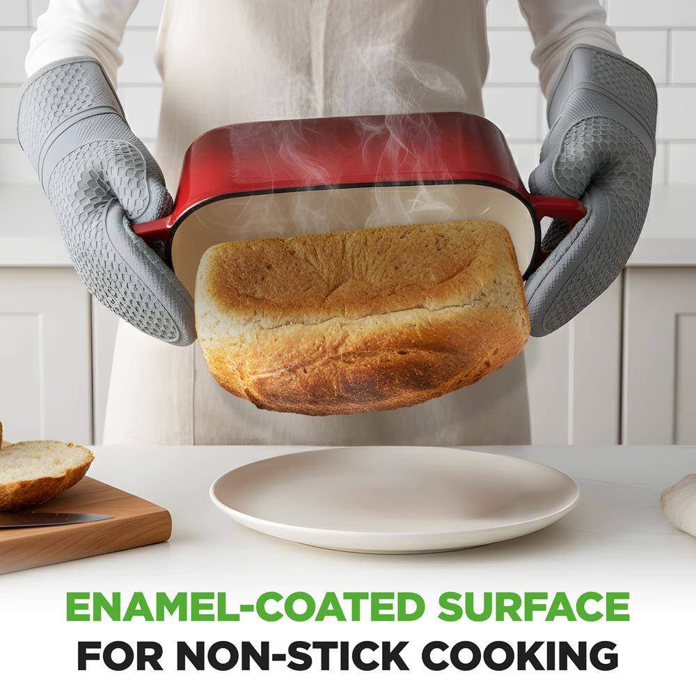 ENAMEL-COATED SURFACE FOR NON-STICK COOKING