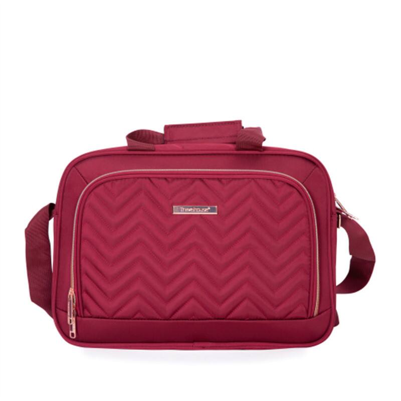 Alt View 4. HTUTWOO - Softshell Suitcase Spinner Wheels Terylene Luggage Sets - 4-Piece Set 16/20/24/28, Carry On Suitcase, Lightweight - Red.