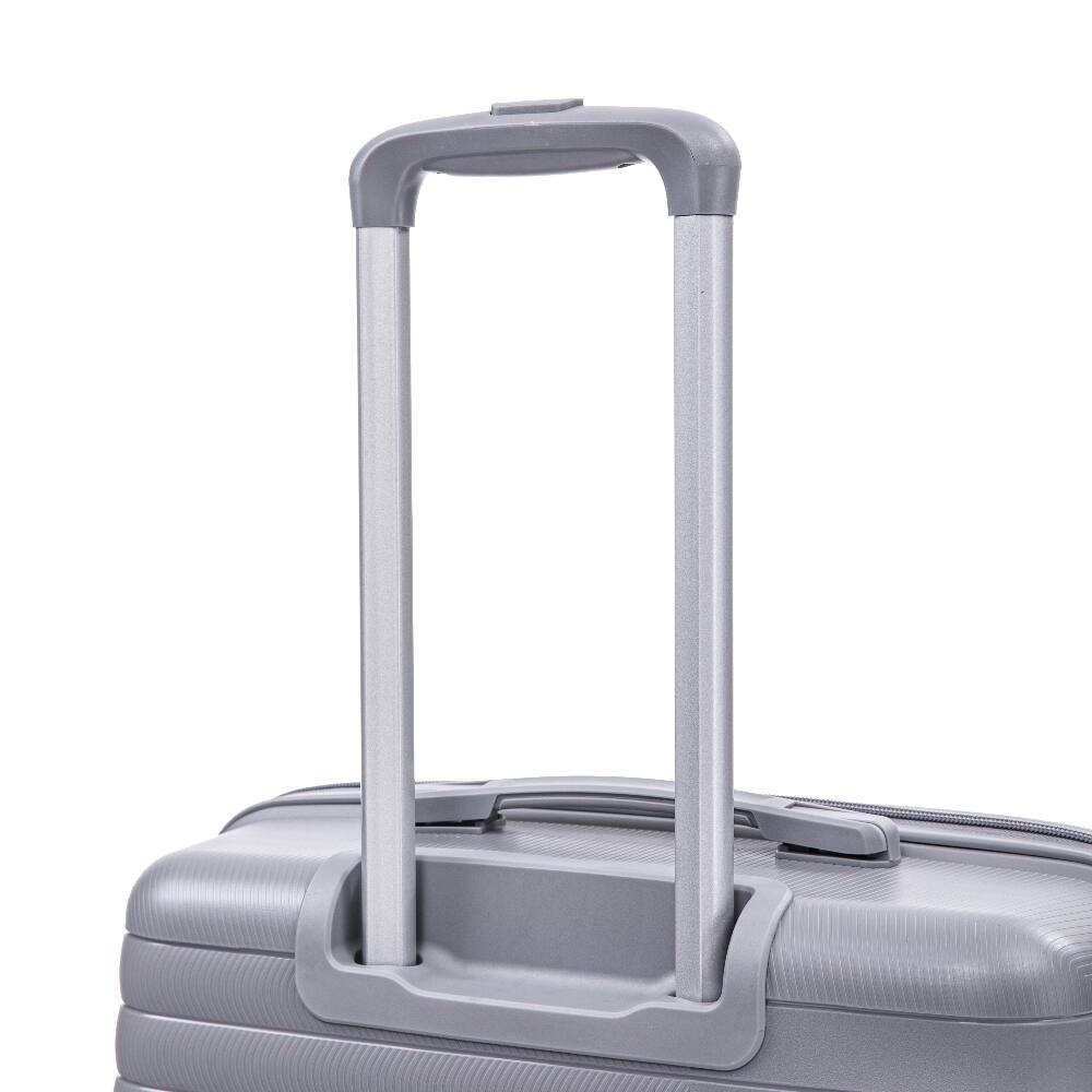 Alt View 7. Ropilly - Ropilly 4 Piece Luggage Set Hard Shell Suitcase Set with Cosmetic Case Light Gray - Light Gray.